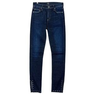 Citizens of Humanity Rocket Ankle‎ Skinny Jeans 26" Pearl Studded COH Punk Goth